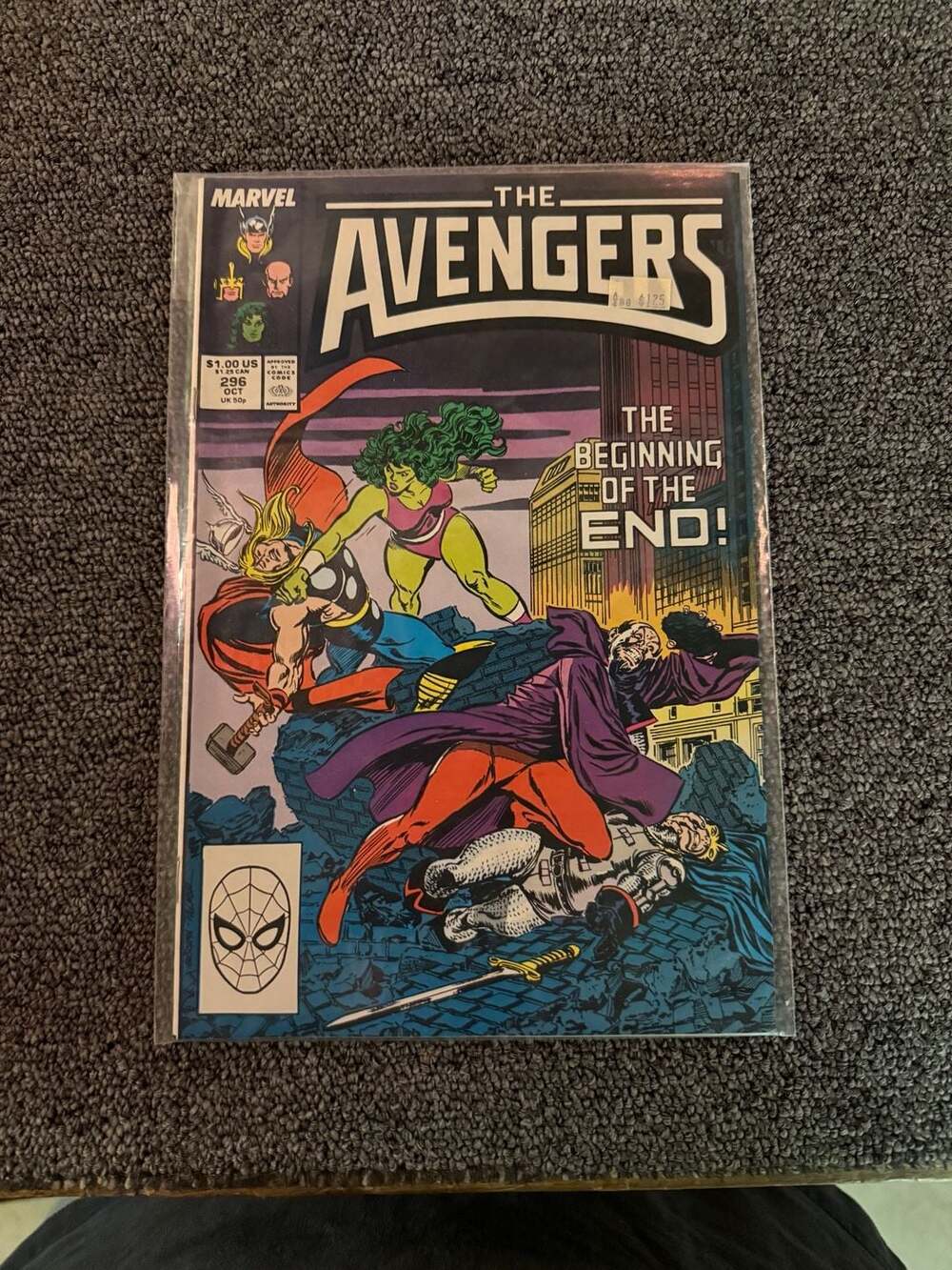 Marvel The Avengers Comic Book Issue 296 October 1988